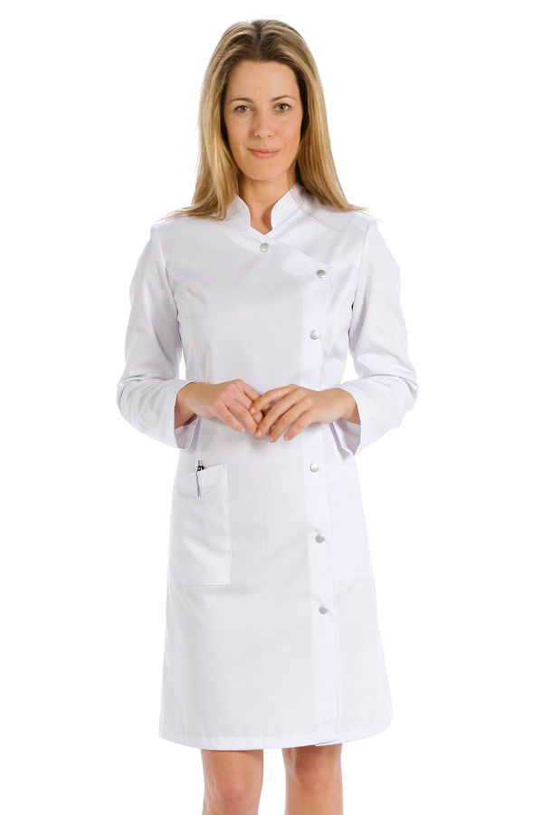 Blouse blanche bouton pression