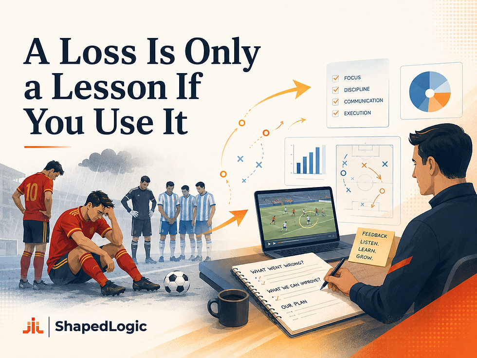 A lose is only a lesson if you use it