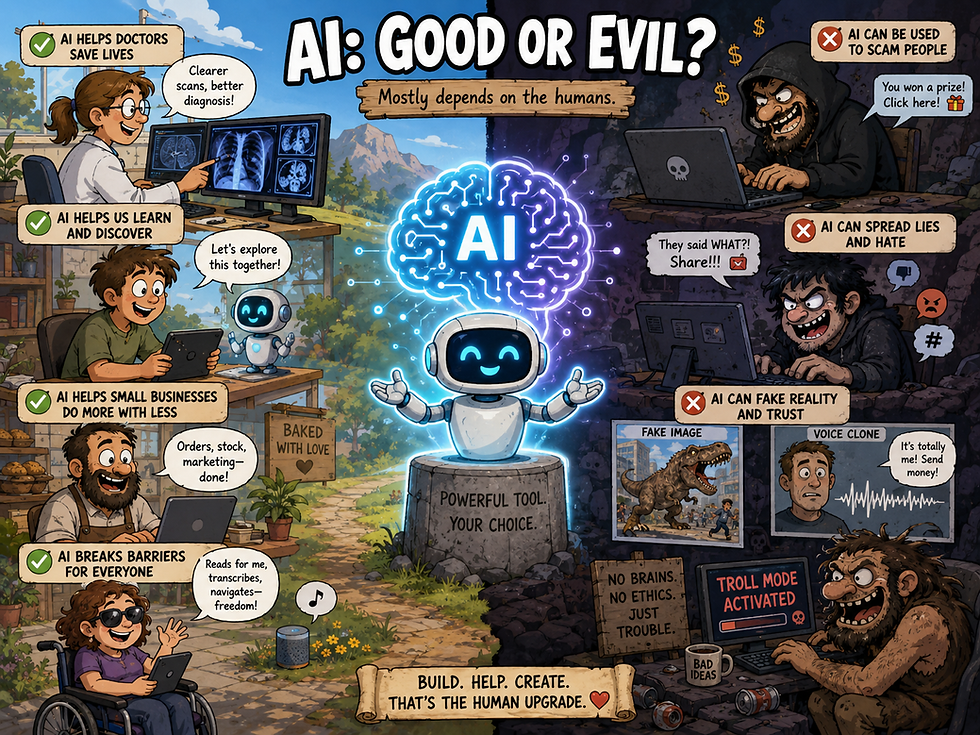 AI can be used for Good or Evil