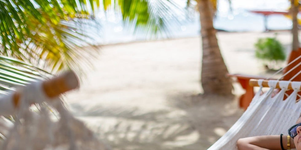 Lady on vacation relaxing by the beach