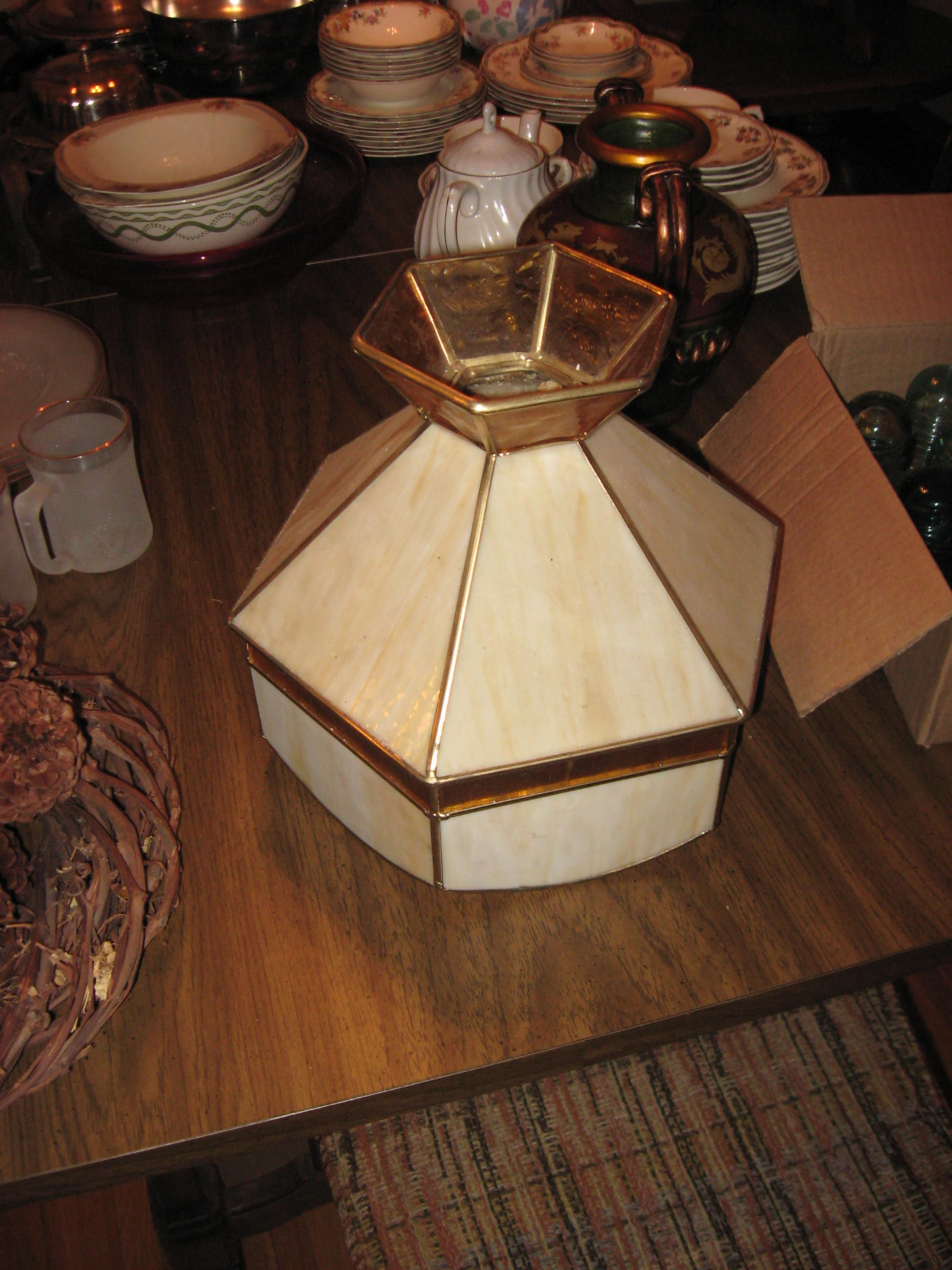 Tiffany glass lamp shade