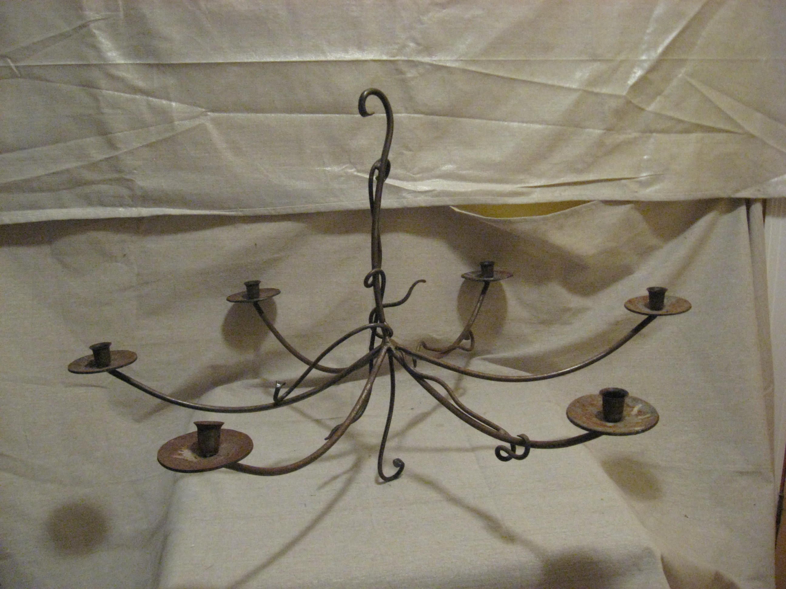 Brass Candle Chandelier