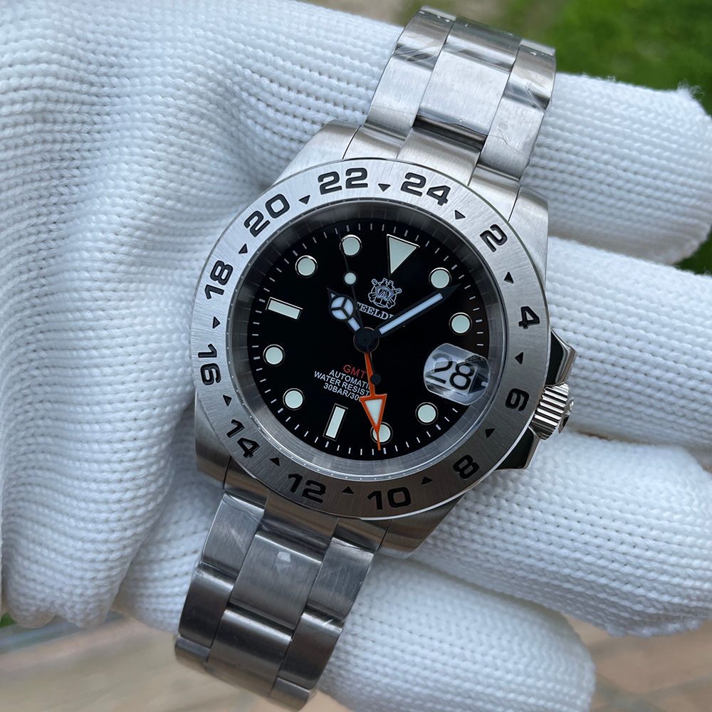 Steeldive SD1992, GMT, Black, NH34, Sapphire, Lume, 300m Diver, Diving, BNIB