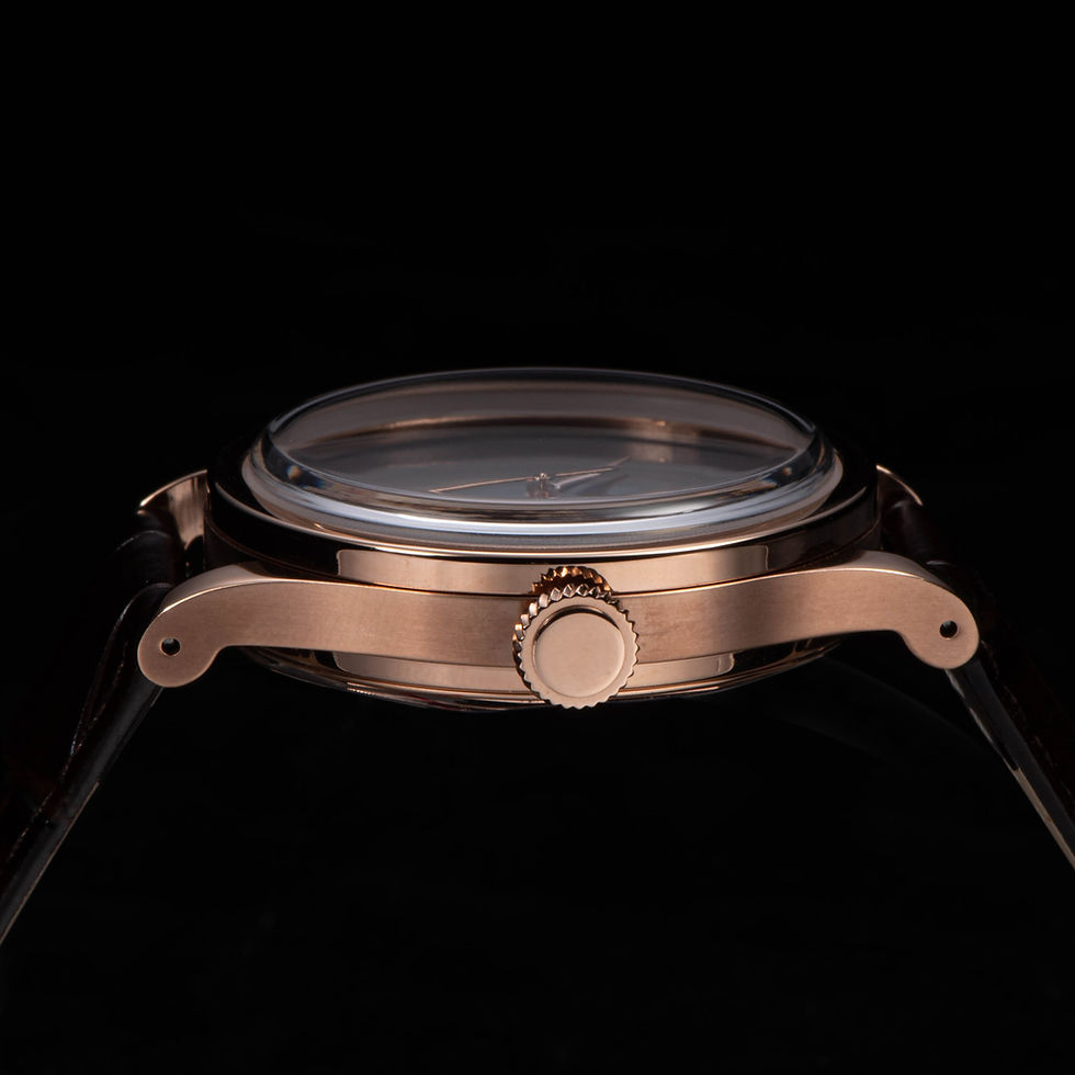 Thumbnail: Sugess Seagull ST2130 Automatic Dome Sapphire 38mm Hi Beat 2824 Rose Gold Blue