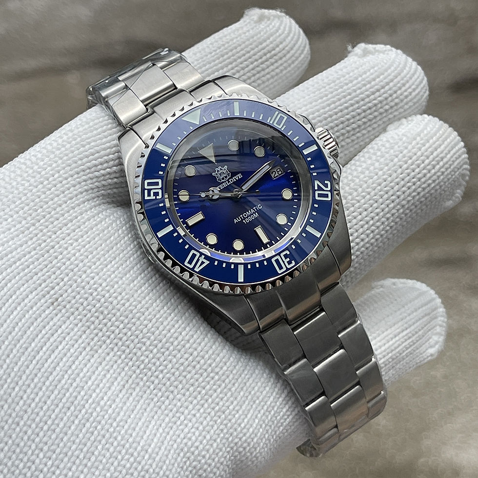 Thumbnail: Steeldive SD1964, Blue, NH35, AR Sapphire, Lume, 1000m Diver, BNIB