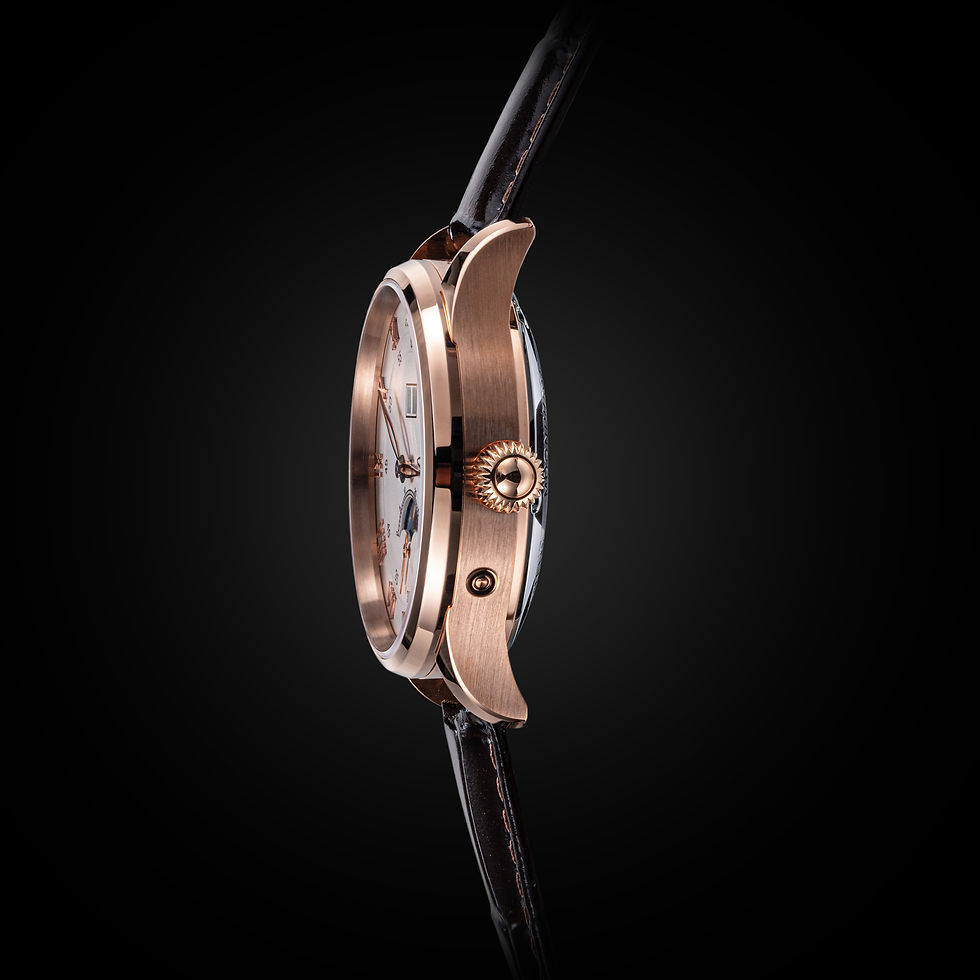 Thumbnail: Seagull Sugess ST2528 Automatic Moon Phase Sapphire Display White RG 1963 V2