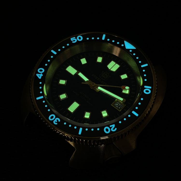 Thumbnail: Steeldive SD1970, 6105 Turtle Captain Willard, NH35, Sapphire, Diving, Bronze V2