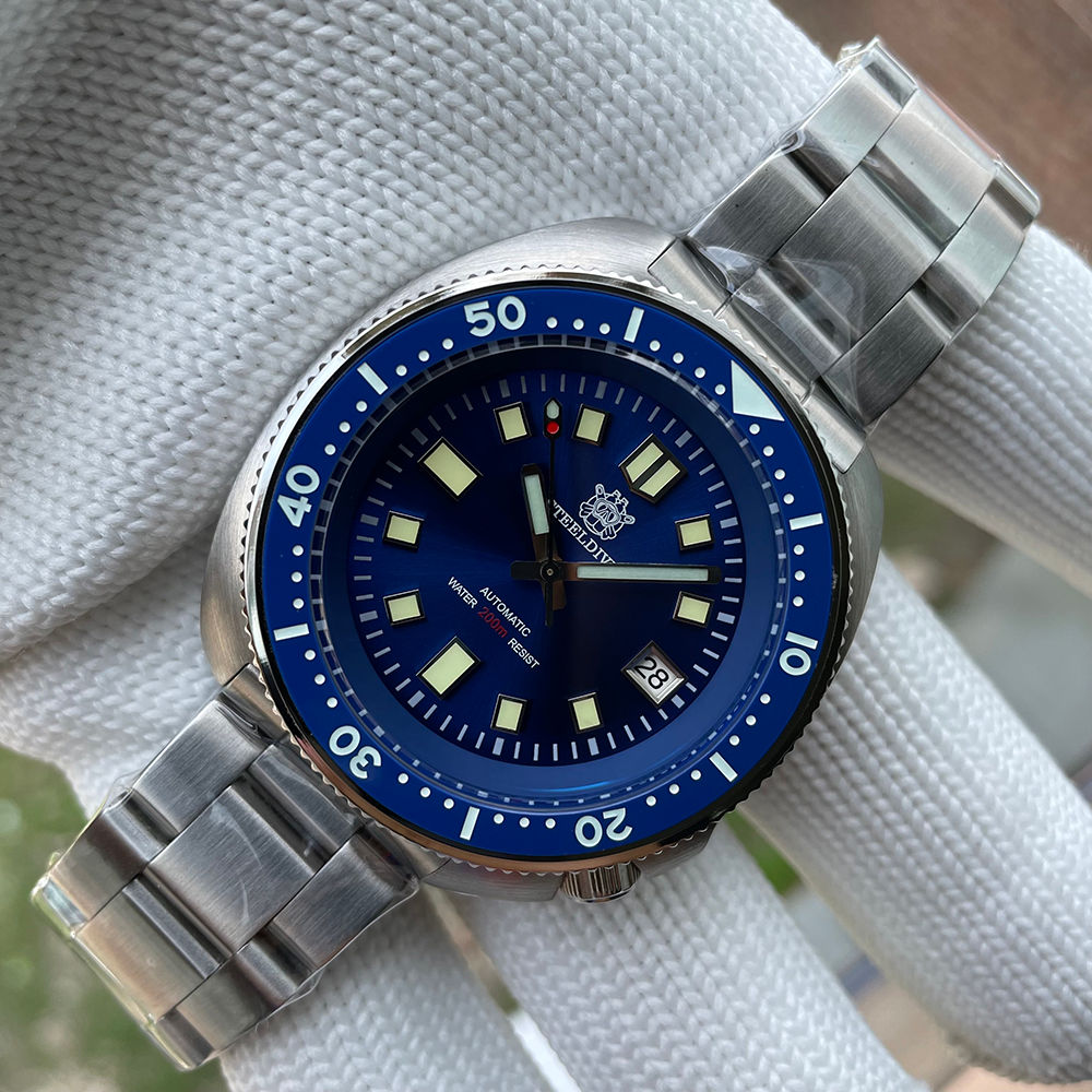 Steeldive SD1970, 6105 Turtle Captain Willard, NH35, Sapphire, Blue, Diving,BNIB