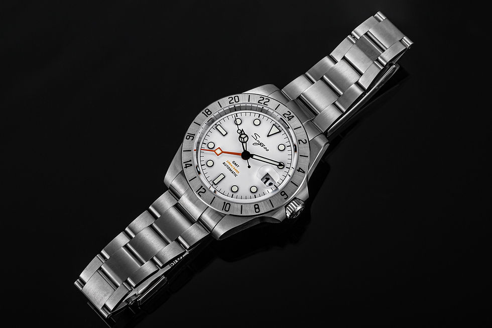 Thumbnail: Sugess GMT Explorer, White, NH34, Sapphire, Lume, 100m Diver, Diving, BNIB