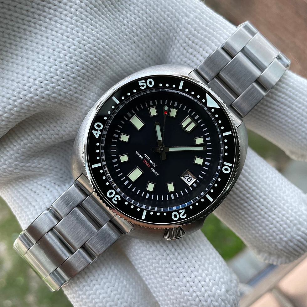 London Craftwork SD1970 Steeldive Captain Willard 6105 Orologio subacqueo automatico movimento NH35, Verde, Militare London Craftwork SD1970 Steeldive Captain Willard 6105 Orologio subacqueo automatico movimento NH35, Verde, Militare