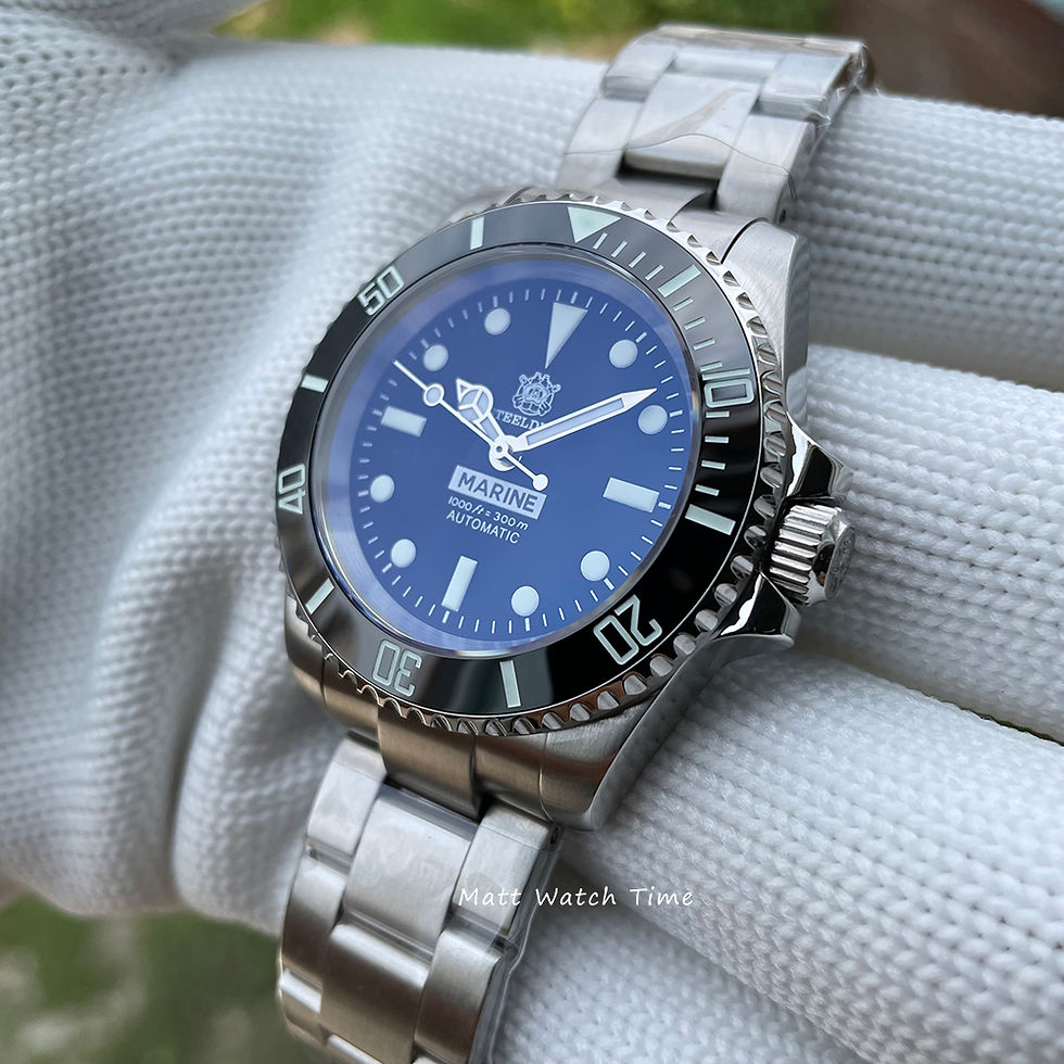 Thumbnail: Steeldive SD1954, No Date, NH35, AR Sapphire, Lume,300m Diver, Diving,BNIB