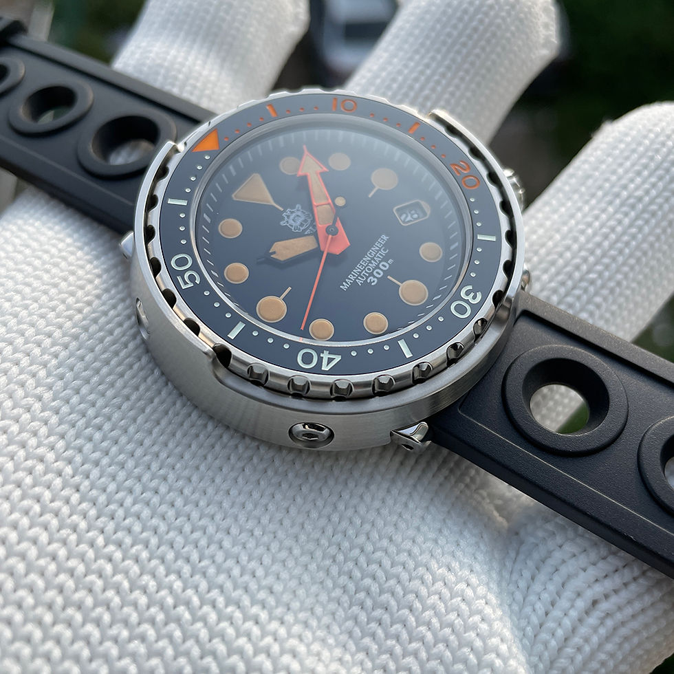 Thumbnail: Steeldive SD1975, TUNA, NH35, Sapphire, 'Honeycomb', Diving, Black Rubber, BNIB