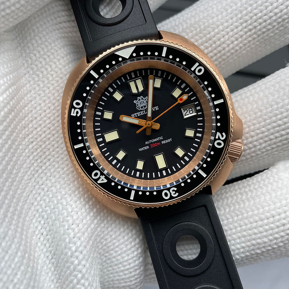Thumbnail: Steeldive SD1970, 6105 Turtle Captain Willard, NH35, Sapphire, Diving, Bronze V2
