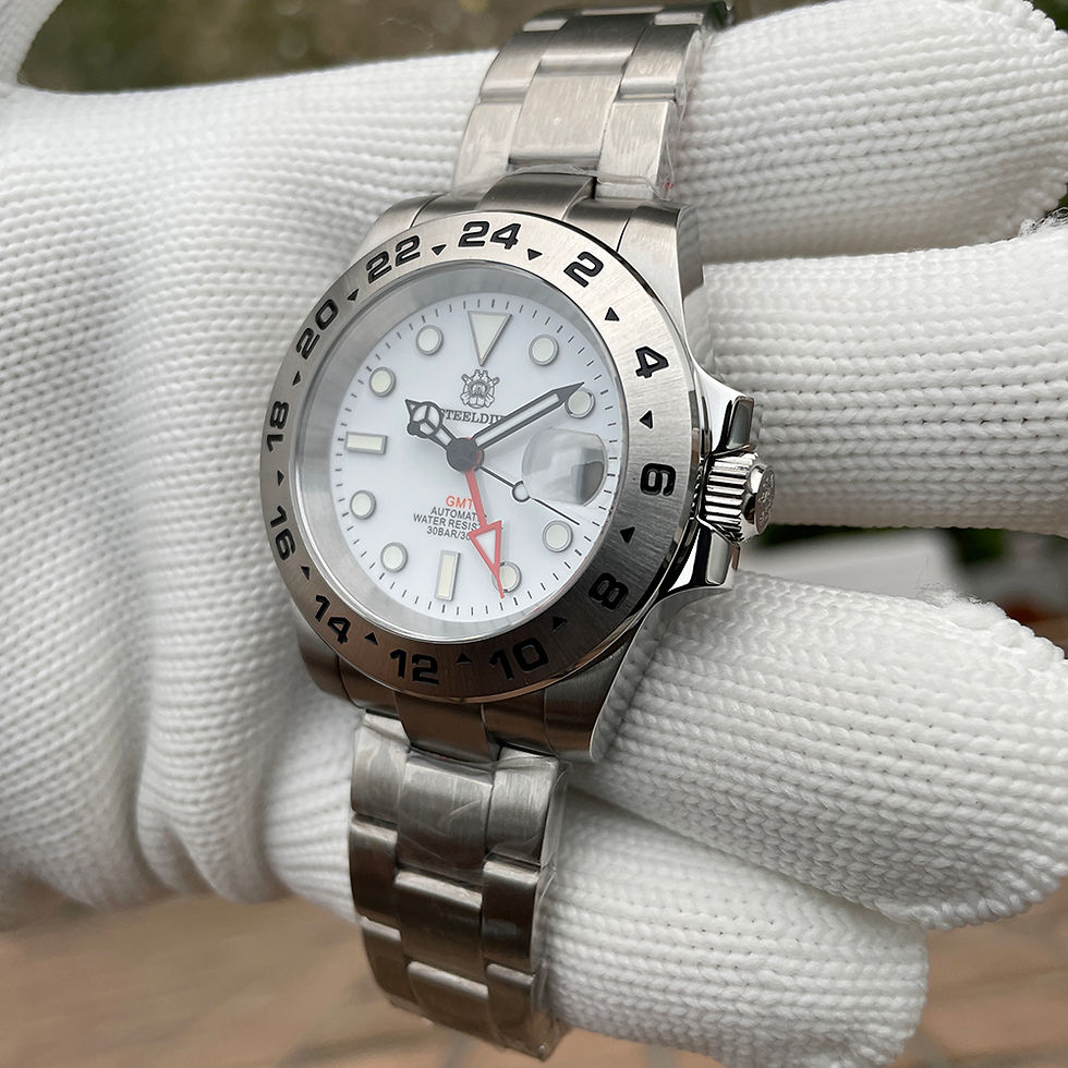 Thumbnail: Steeldive SD1992, GMT, White, NH34, Sapphire, Lume, 300m Diver, Diving, BNIB