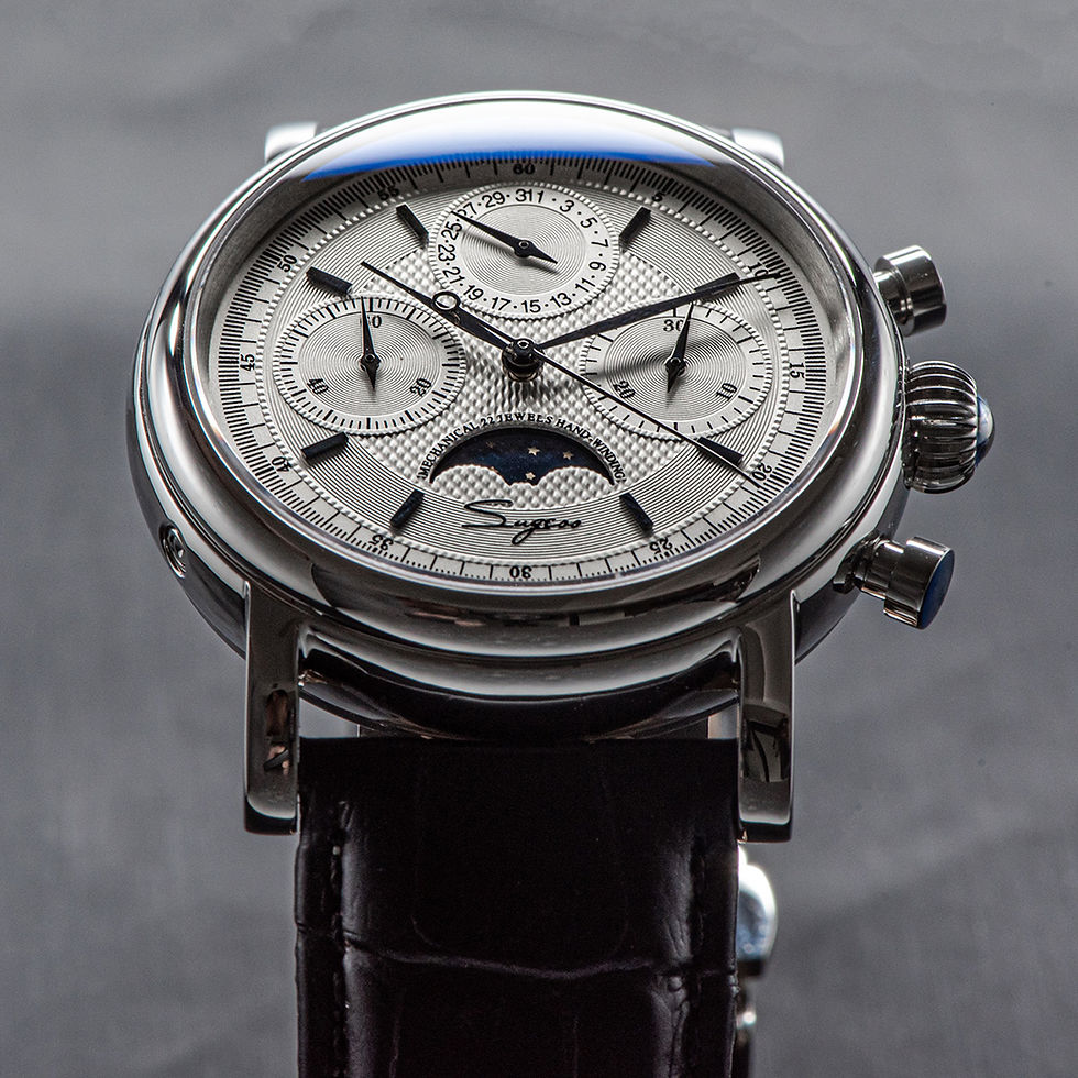 Thumbnail: Seagull Sugess ST1908 40mm White Moon Phase Date Chronograph Sapphire SL 1963