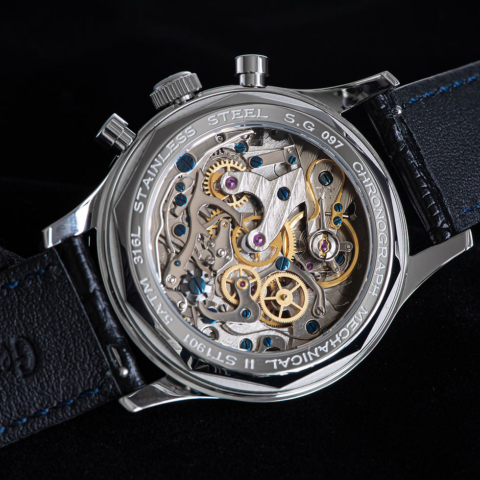 Thumbnail: Seagull Sugess ST1901 Panda 40mm Copper Chronograph Sapphire Display 1963 BNIB