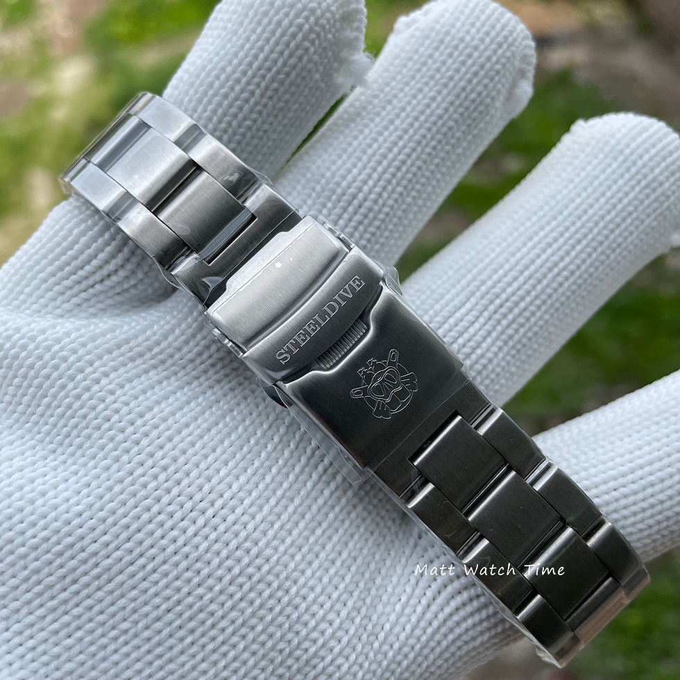 Thumbnail: Steeldive SD1954, No Date, NH35, AR Sapphire, Lume,300m Diver, Diving,BNIB