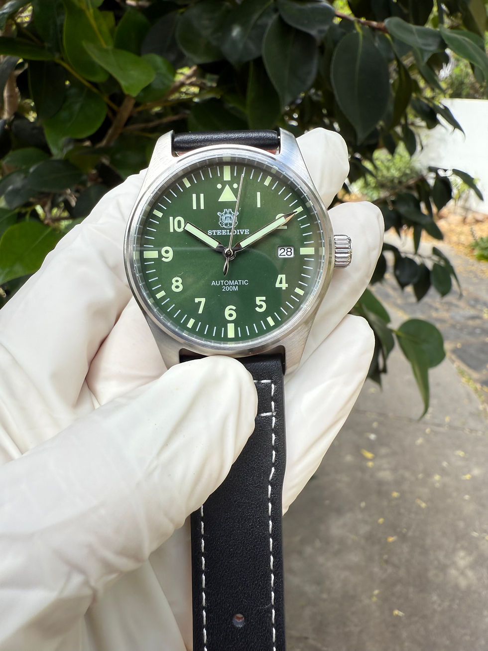 Thumbnail: Steeldive SD1940, Mark XVIII Flieger, NH35, Sapphire,Green,Lume,200m Diving,BNIB