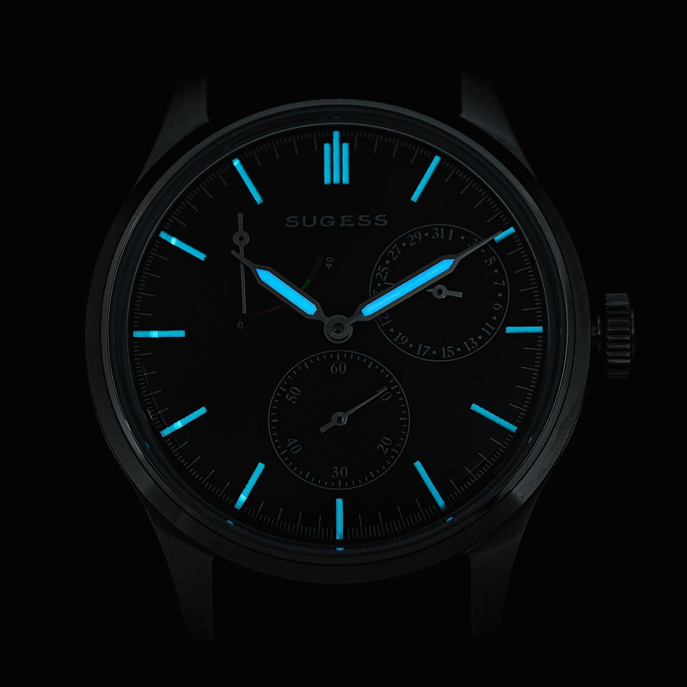 Thumbnail: Seagull Sugess ST1787, Dark Blue, Power Indicator, Date, Display, Automatic,1963