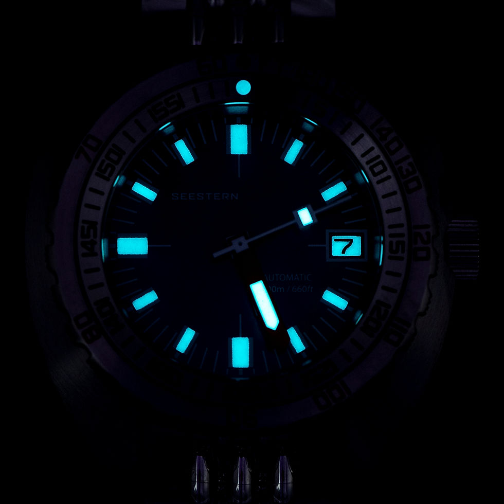 Thumbnail: SEESTERN SUB300T, Light Blue, NH35, Sapphire, Lume, 200m Diver, Diving, BNIB
