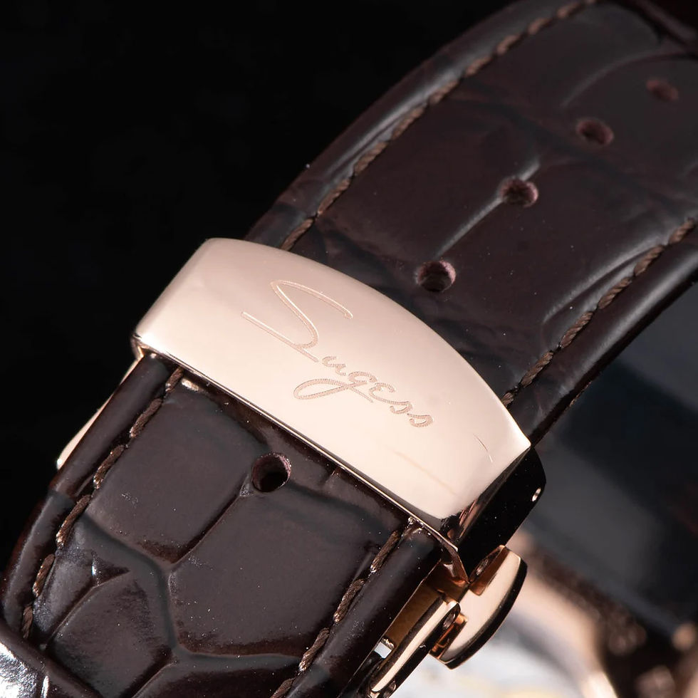Thumbnail: Seagull Sugess ST2528 Automatic Moon Phase Sapphire Display Black RG 1963 BNIB