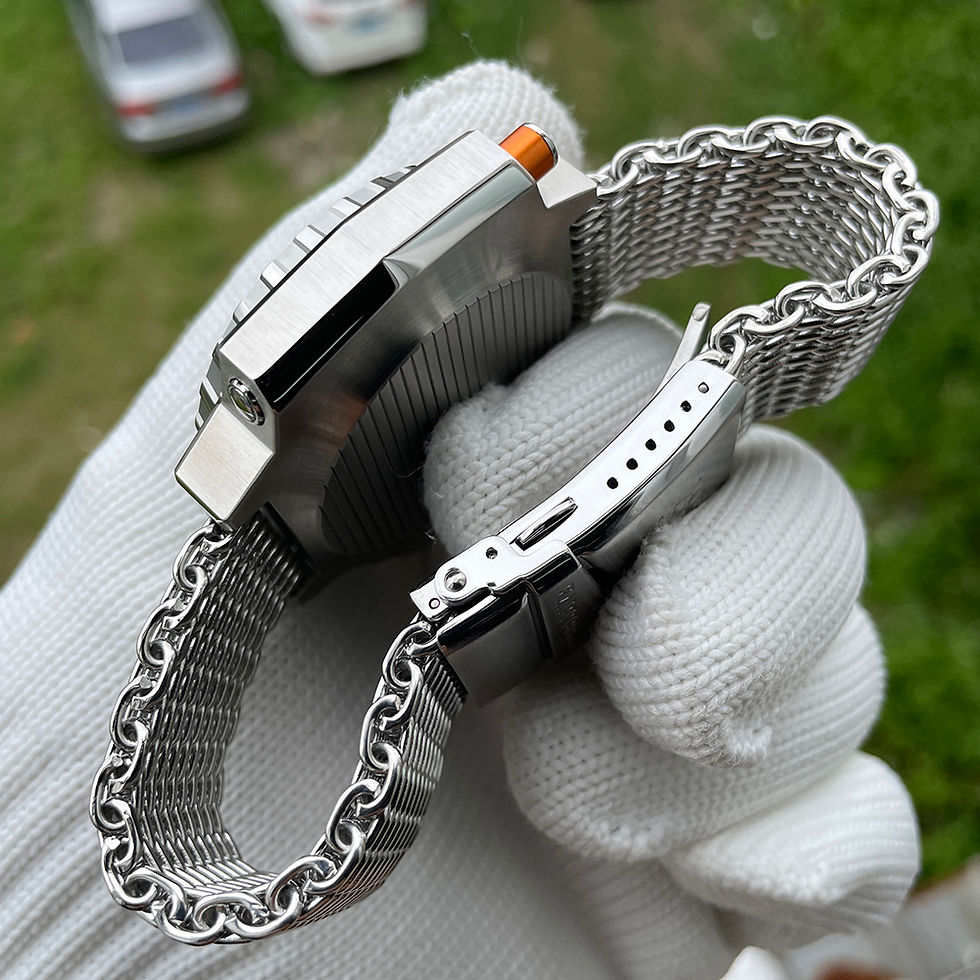 Thumbnail: Steeldive SD1988, Ploprof, Monobloc, NH35, Sapphire, Lume, Shark Mesh Band,1200m