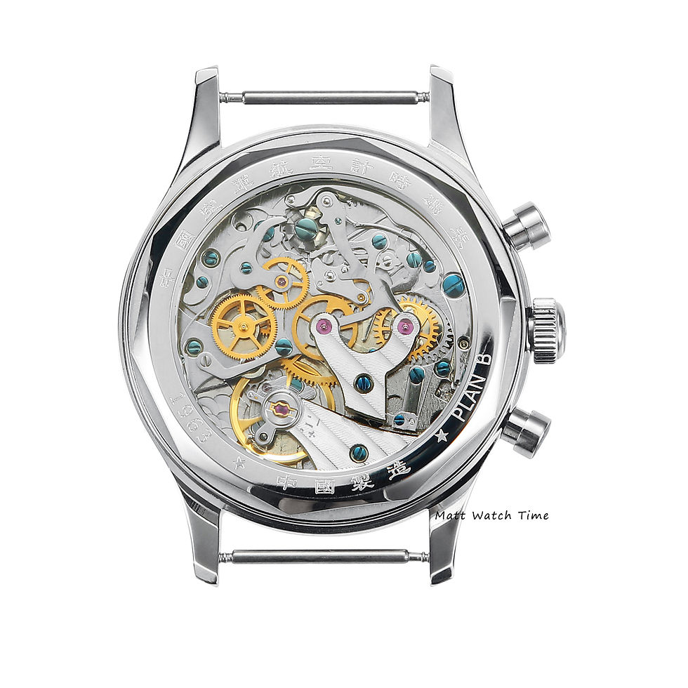 Thumbnail: Seagull 1963 ST1901 Venus 40mm Chronograph Sapphire, Display Back, 2 Straps BNIB