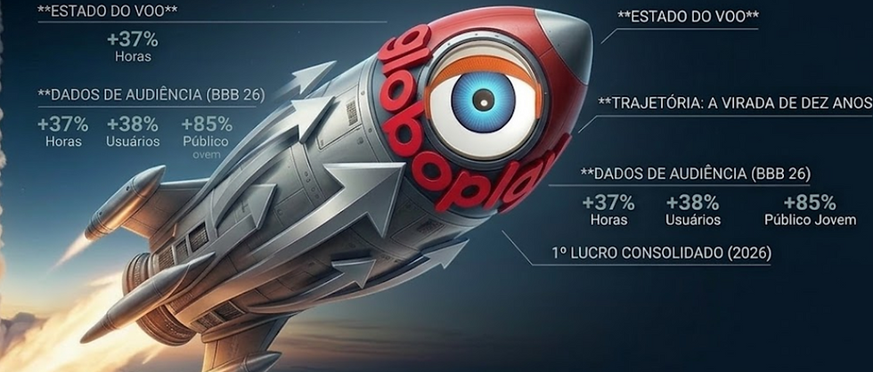 Decolou? Globoplay bate recorde histórico de audiência em fevereiro e consolida primeiro lucro em 10 anos de operação