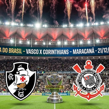 Vasco e Corinthians decidem a Copa do Brasil hoje, confira a audiência em tempo real