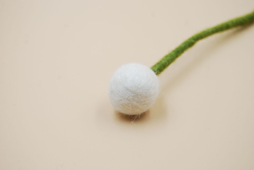 Miniature : FLEUR EN FEUTRE BOULE 2cm