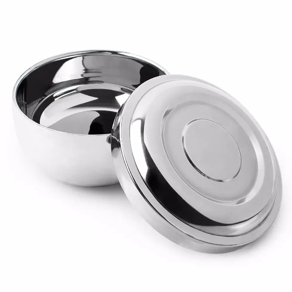 Thumbnail: QSHAVE Stainless Steel Shaving Soap Bowl