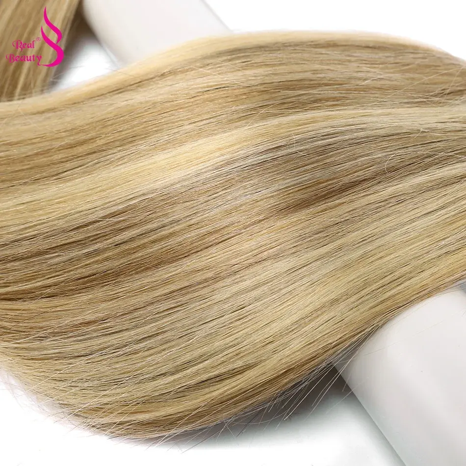 Thumbnail: Blond Brazilian Straight Hair Weave Bundles 14"-28"
