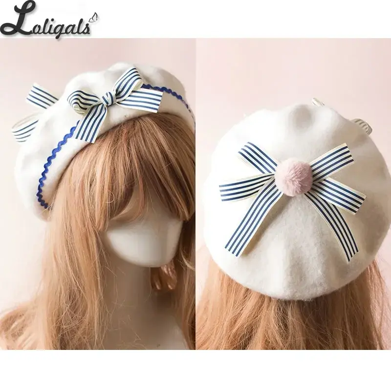 Thumbnail: Lolita Sailor Beret with Bows