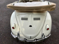 white volkswagen beetle