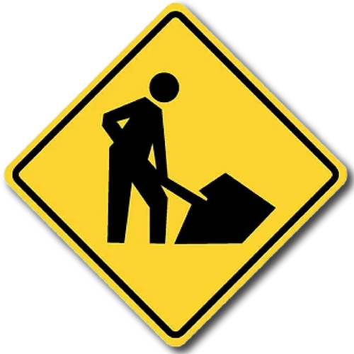 Workers Present Traffic Sign | IDENT Oil & Gas Signage