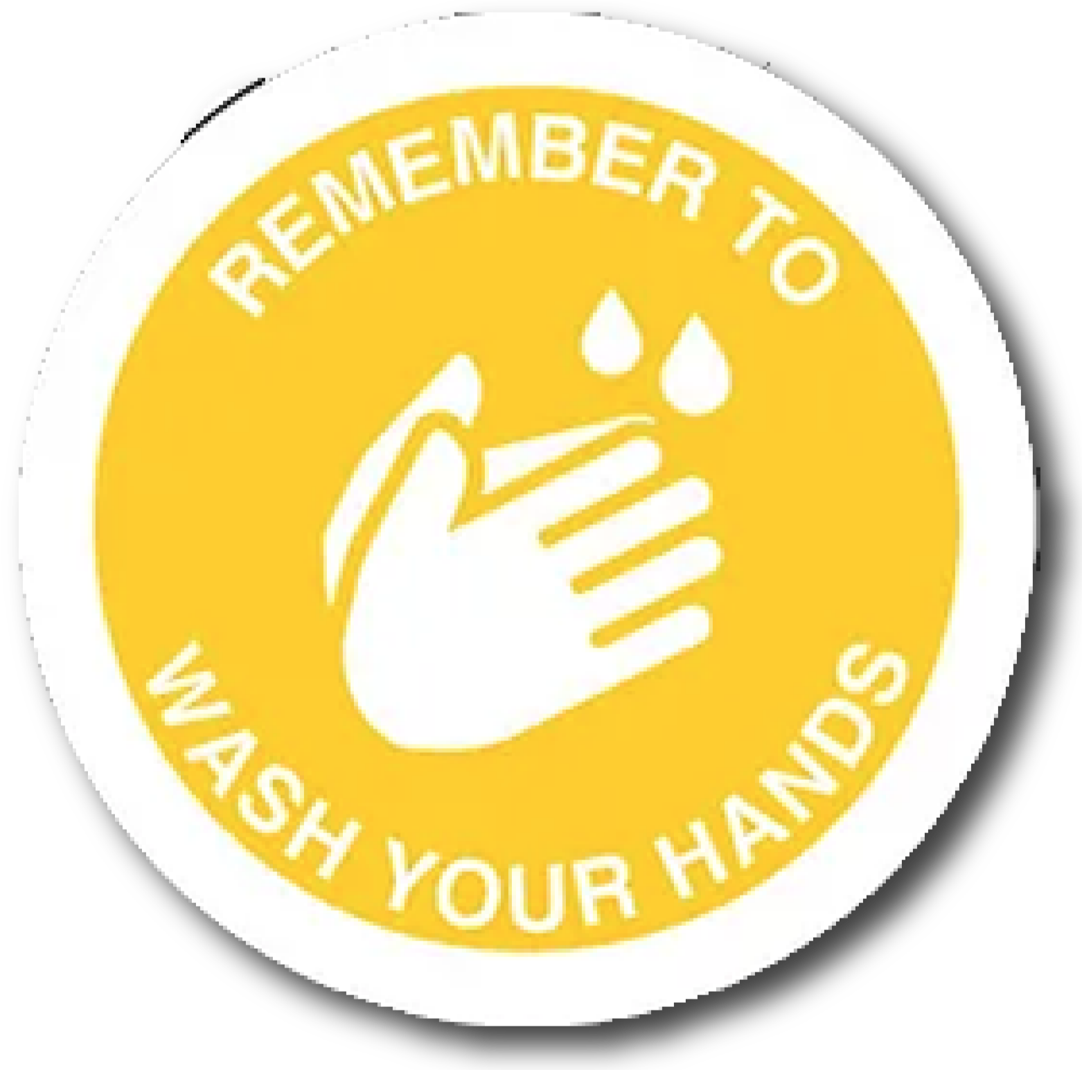 Wash Your Hands Contact Point Decals
