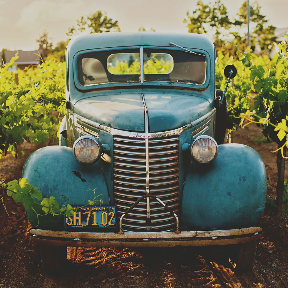 Vintage Blue Truck