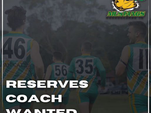 Reserves Coach Wanted | Mooroolbark