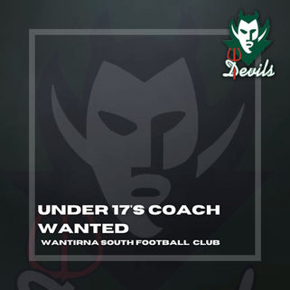 Under 17 Coach Wanted | Wantirna South JFC
