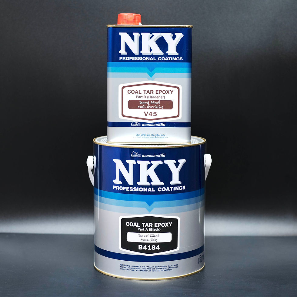 Thumbnail: NKY Coal Tar Epoxy B4184 A+B (กล.) สีโคลทาร์อีพ็อกซี่ นาโกย่า Nakoya