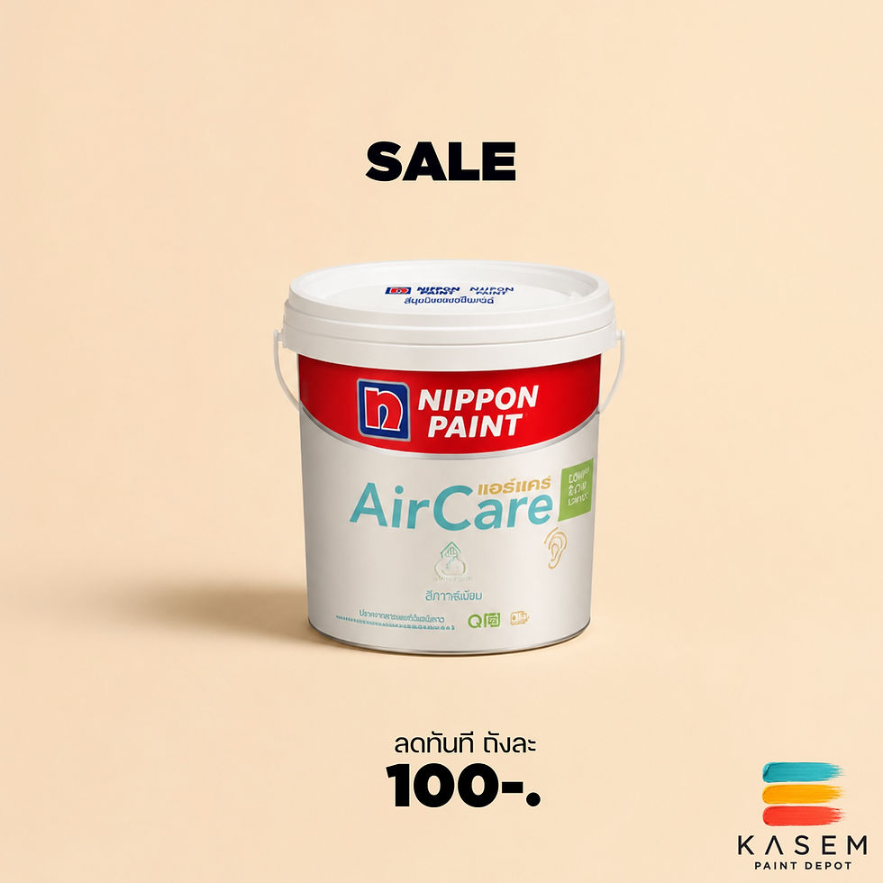 ภาพขนาดย่อ: Nippon Paint AirCare Semigloss White สีภายในนิปปอน แอร์แคร์ สีขาว กึ่งเงา ถัง 9L