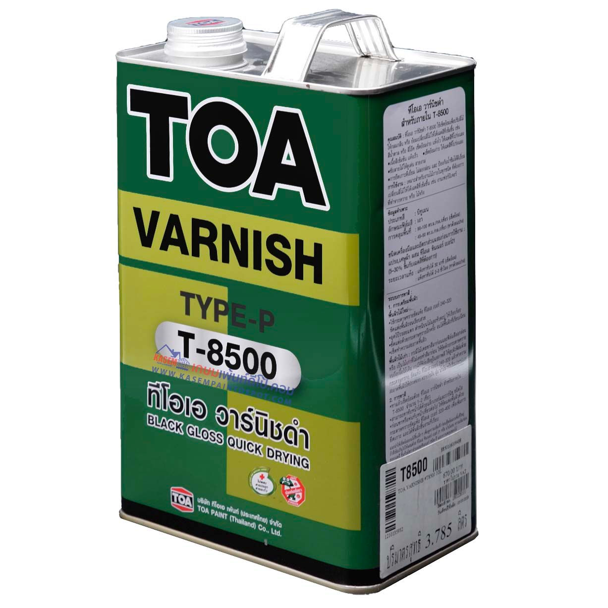 TOA T-8500 Black Varnish for Interior วานิชดำ ทีโอเอ T8500