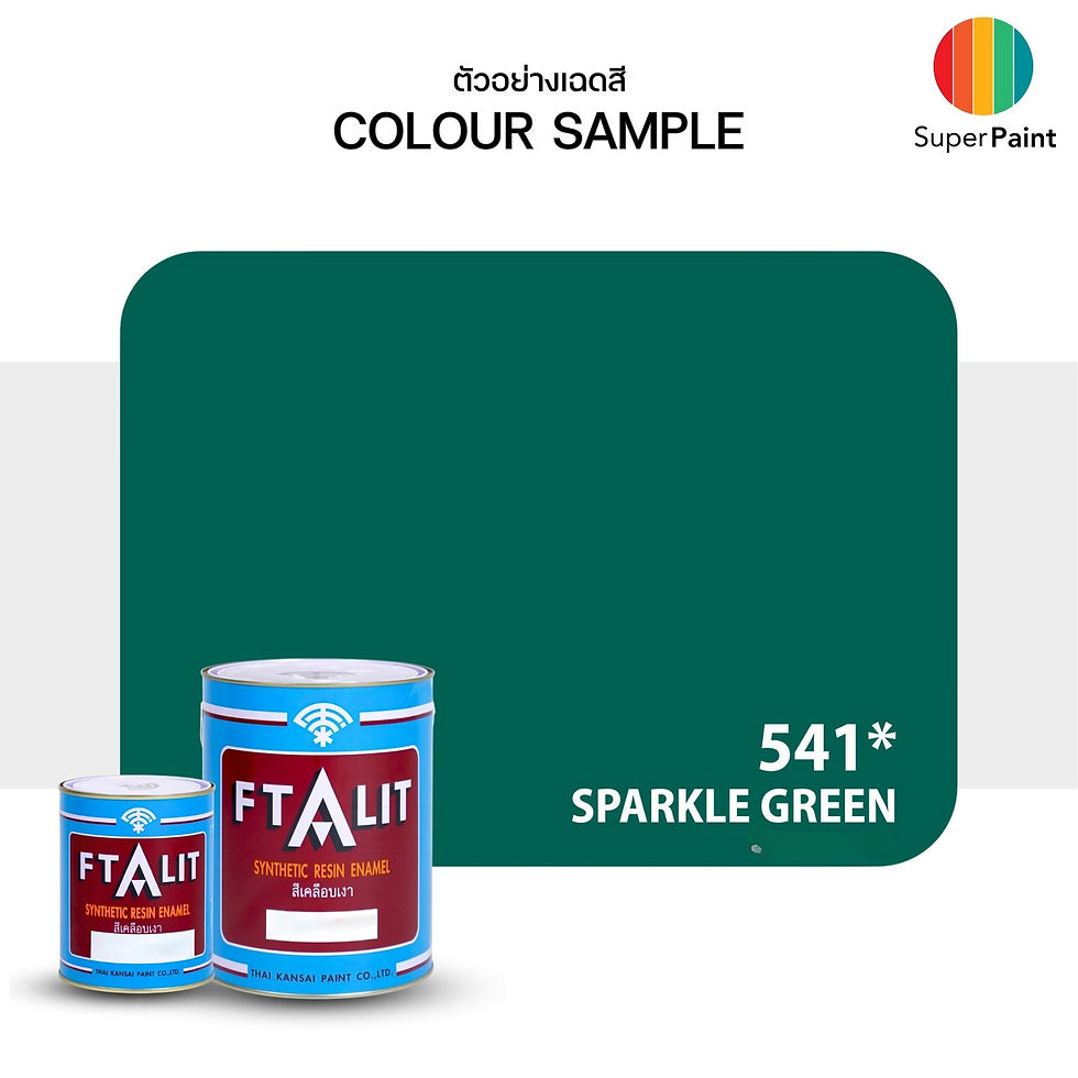 KANSAI สีน้ำมันตราพัด 541* สีเขียว ขนาดแกลลอน Kansai Ftalit Enamel No.541 Sparle Greenสีเคลือบเงาตราพัด