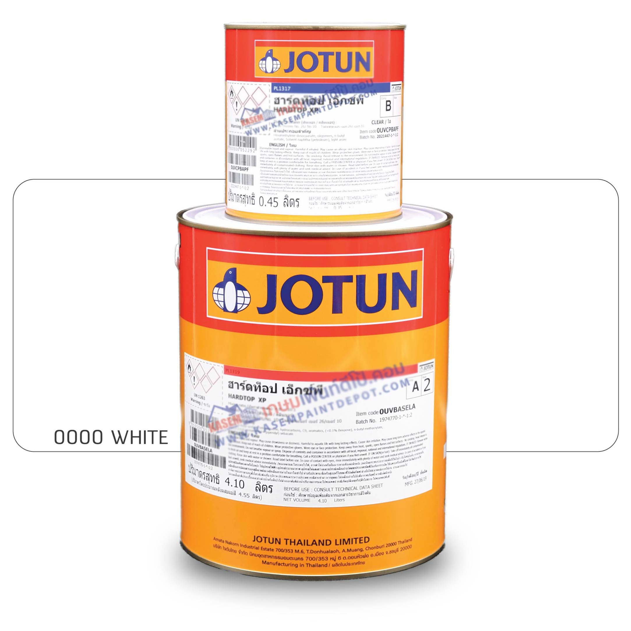 Jotun Hardtop XP White 0000 สีโจตัน ฮาร์ดท็อป เอ็กซ์พี สีขาว