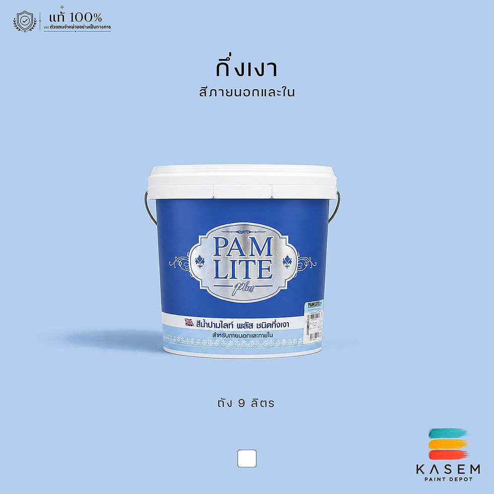 สีน้ำปามมาสติก ปามไลท์ ภายนอก กึ่งเงา Pammastic Pamlite SG Base A ถัง 9.46 ลิตร