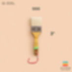 Paint Brush QQQ 3" แปรงทาสี ตองคิว 3" นิ้ว (ตราผีเสื้อ) เกรดพรีเมี่ยม
