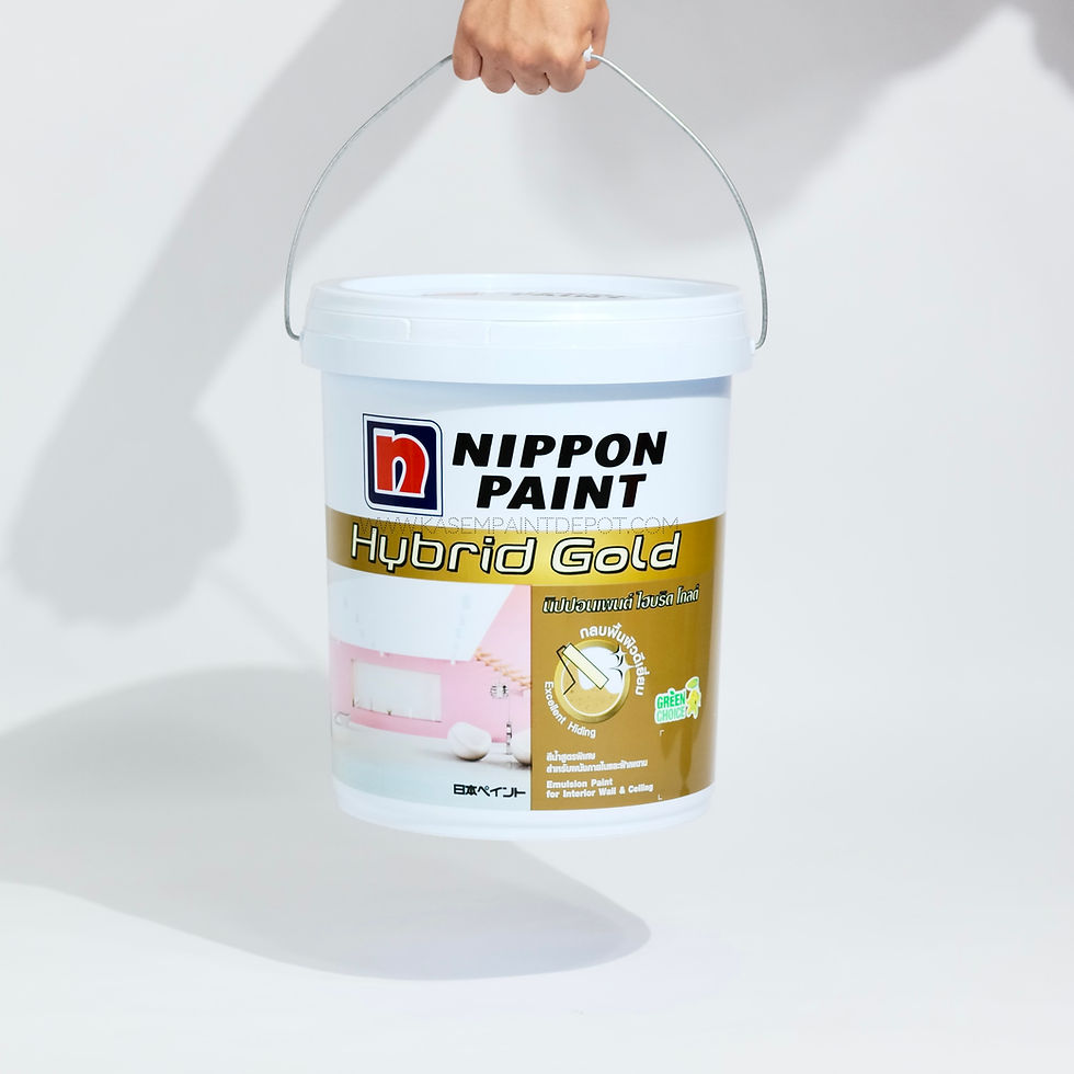 Thumbnail: Nippon Hybrid Gold White 1001 สีทาภายในและฝ้า นิปปอนไฮบริดโกลด์  1001 ถังใหญ่