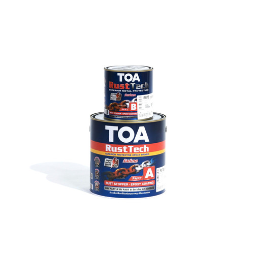 TOA Rust Tech Grey รองพื้นอีพ็อกซี่หยุดสนิม ทีโอเอ รัสท์เทค สีเทา ...