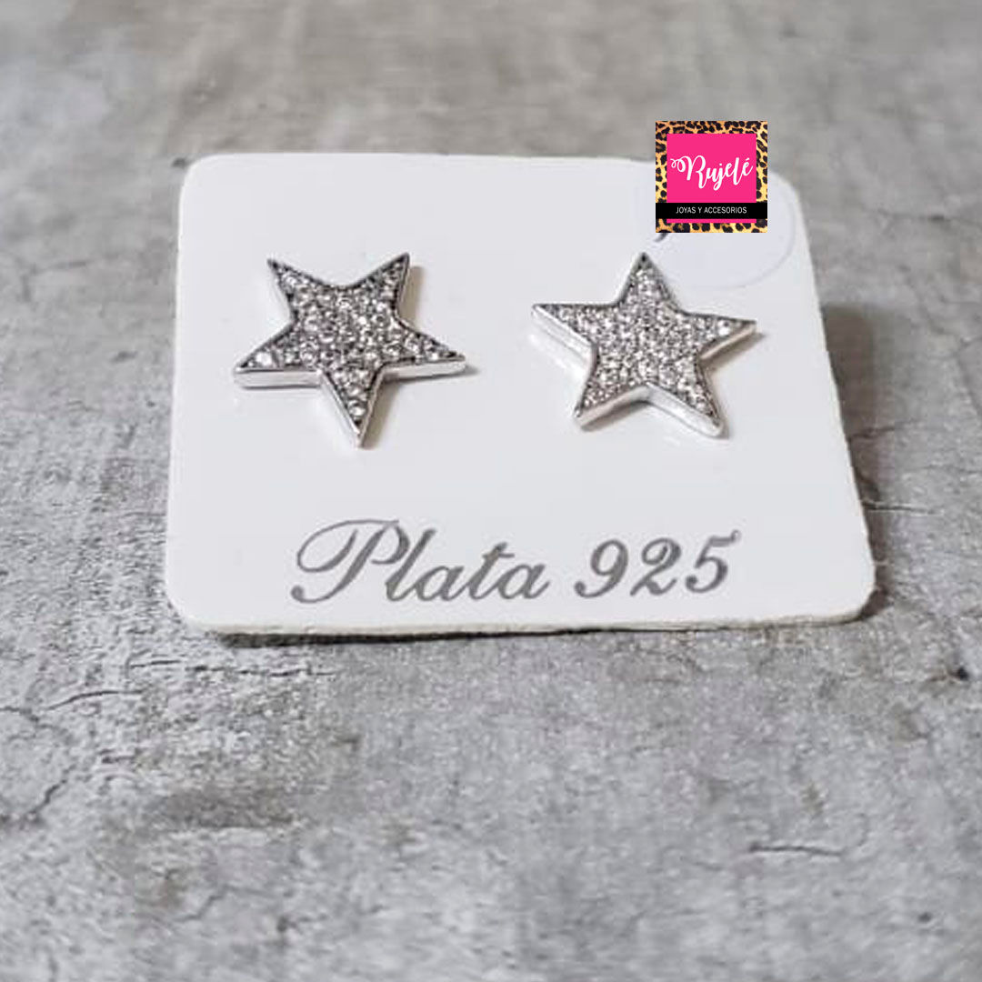 Aros Plata 925 Estrella