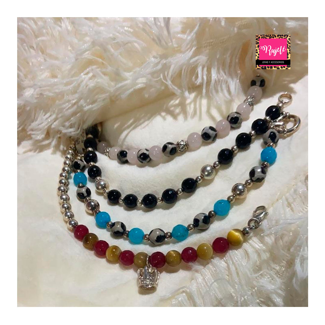 Pulseras Plata y Piedra